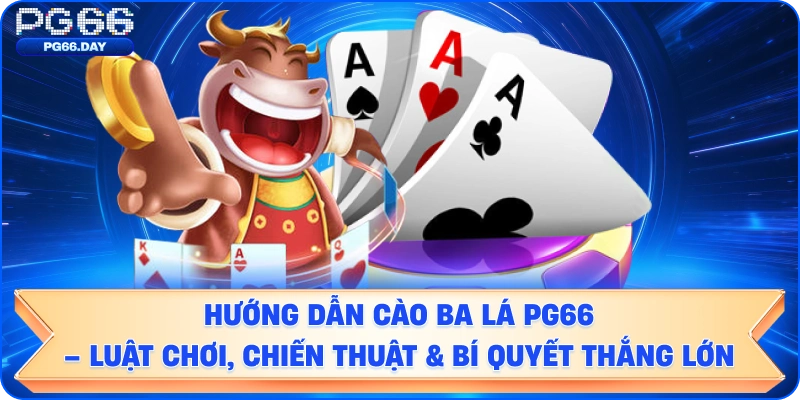 Hướng Dẫn Cào Ba Lá PG66 – Luật Chơi, Chiến Thuật & Bí Quyết Thắng Lớn